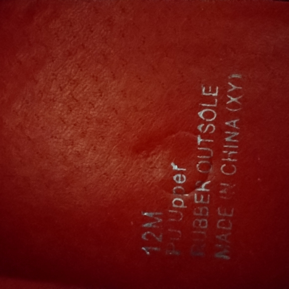 Red beacon shoes size 12 - Picture 6 of 10